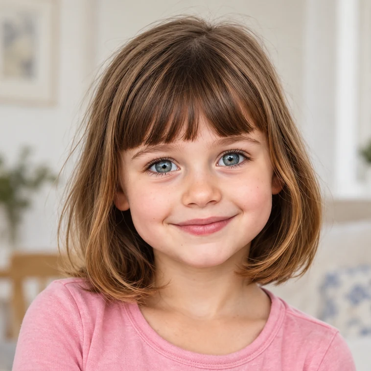 Photo d’Emma utilisée pour créer son personnage de livre personnalisé